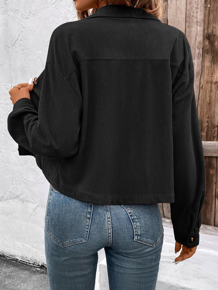 Nichola - Long Sleeve Jacket With Button Up