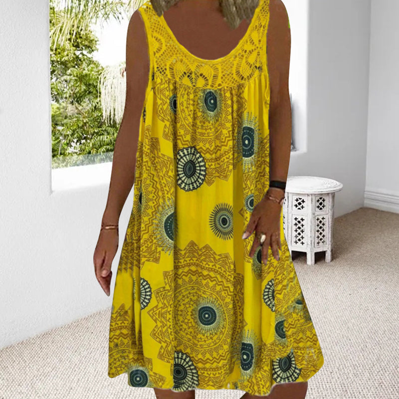 Paduch - Casual Summer Sleeveless Dress With Print