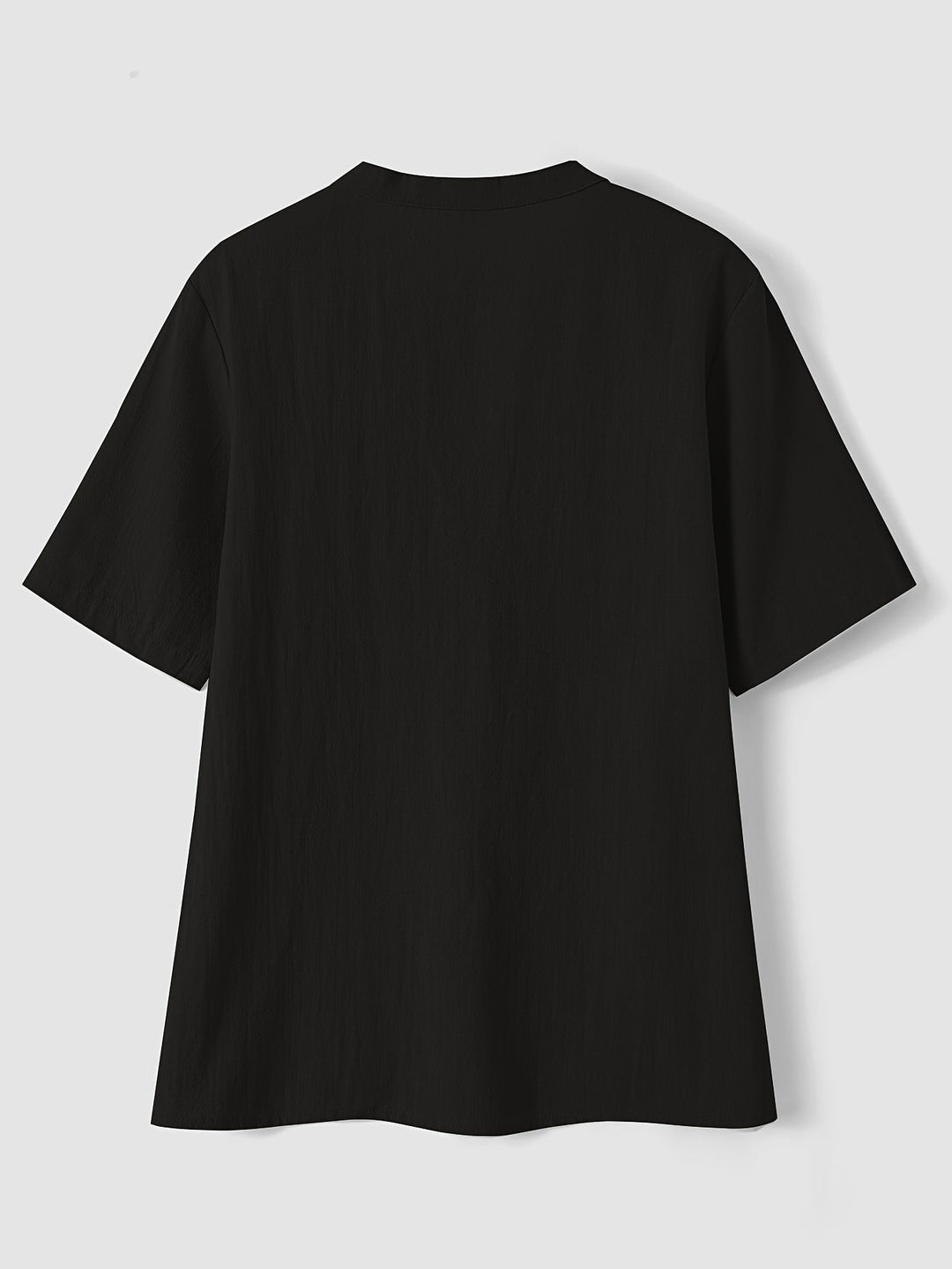 Sharron - Elegant V-Neck Blouse With Button Up