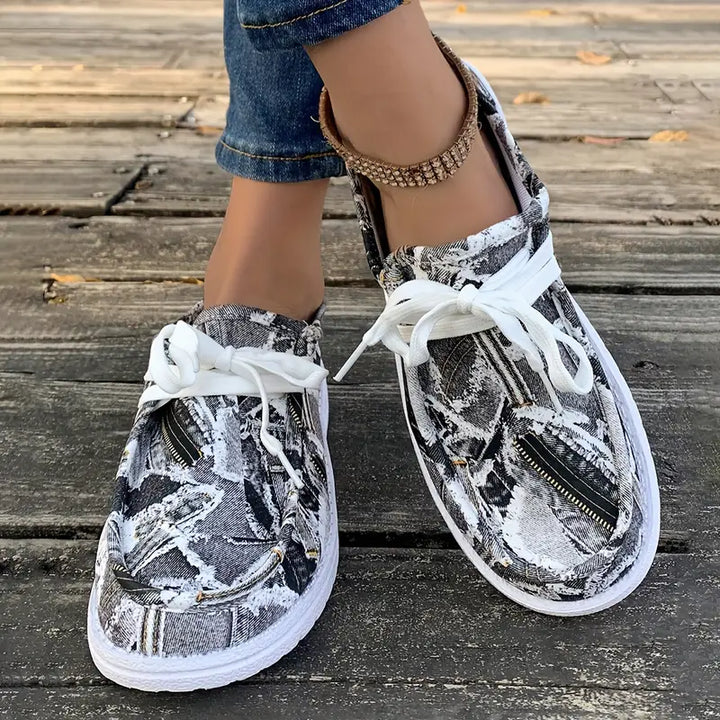 Ulanda - Non Slip Denim Print Sneaker