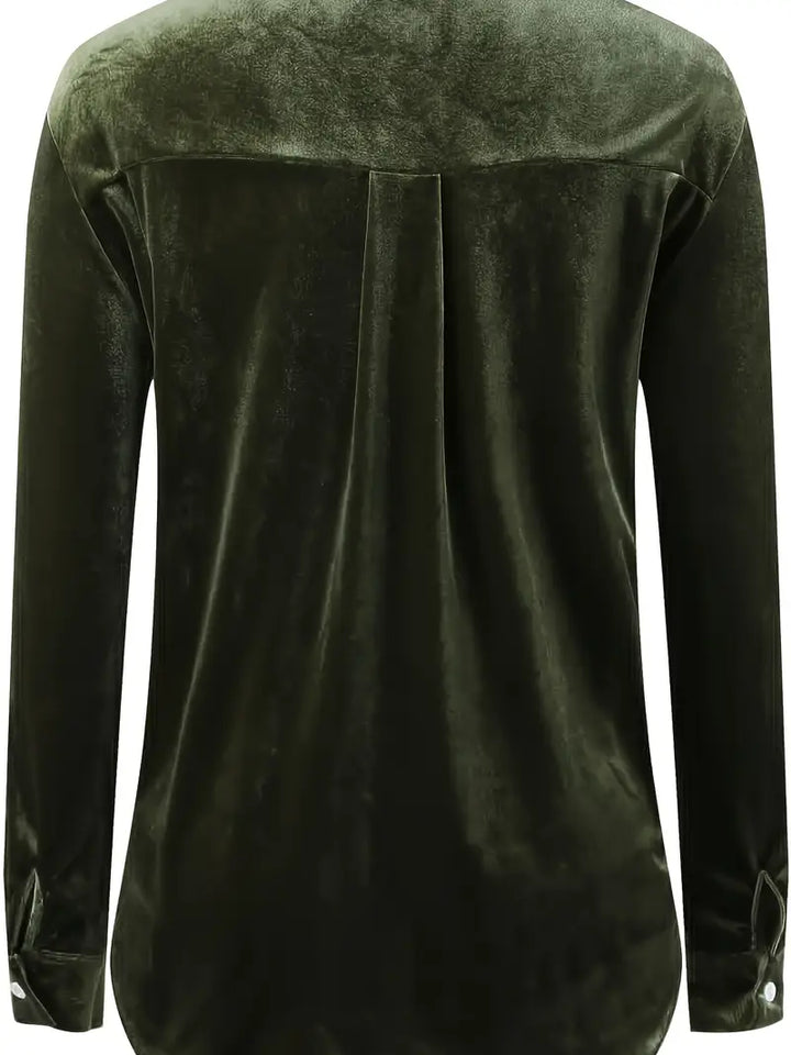 Geanie - Long Sleeve Shirt With Front Pockets