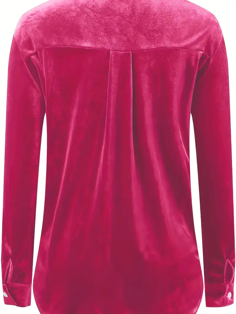 Geanie - Long Sleeve Shirt With Front Pockets