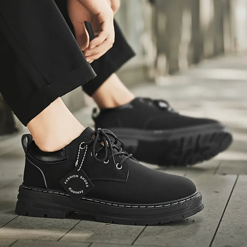 Trevino - Classic Lace-Up Shoes With Round Toe