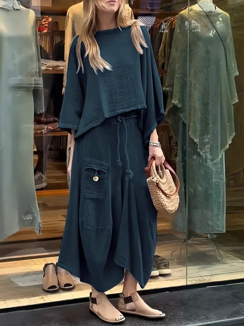 Phonsen - Premium Top And Skirt Set