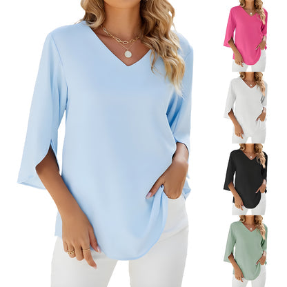 Zuella - V-Neck Blouse