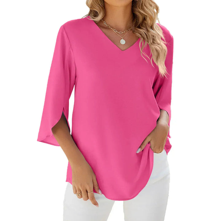 Zuella - V-Neck Blouse