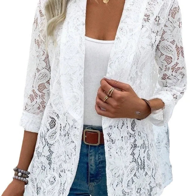 Naemi - Elegant Lace Blazer