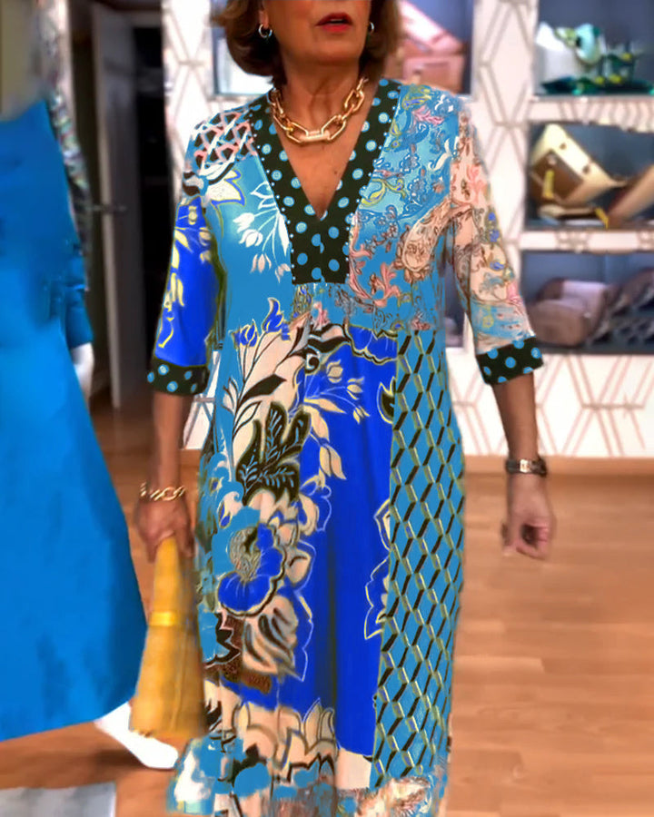 Charmaine - Elegant Summer Dress With V-Neck