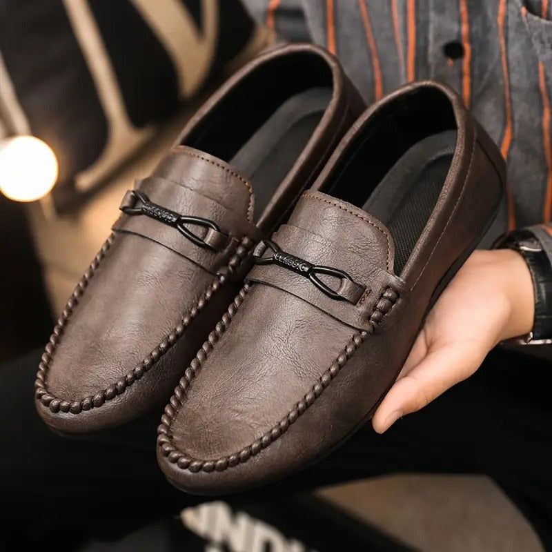 Dinko - Breathable Non Slip Leather Shoes