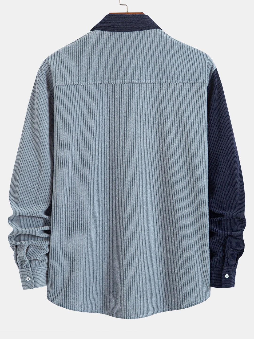 Dariel - Corduroy Patchwork Shirt And Pants Set