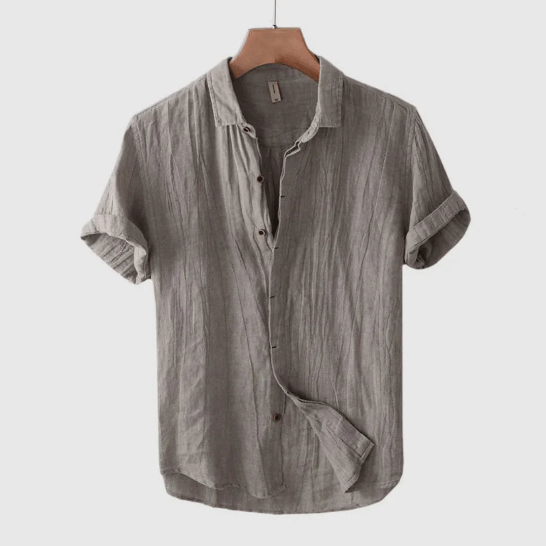 Kieron - Stylish Short Sleeve Shirt With Button