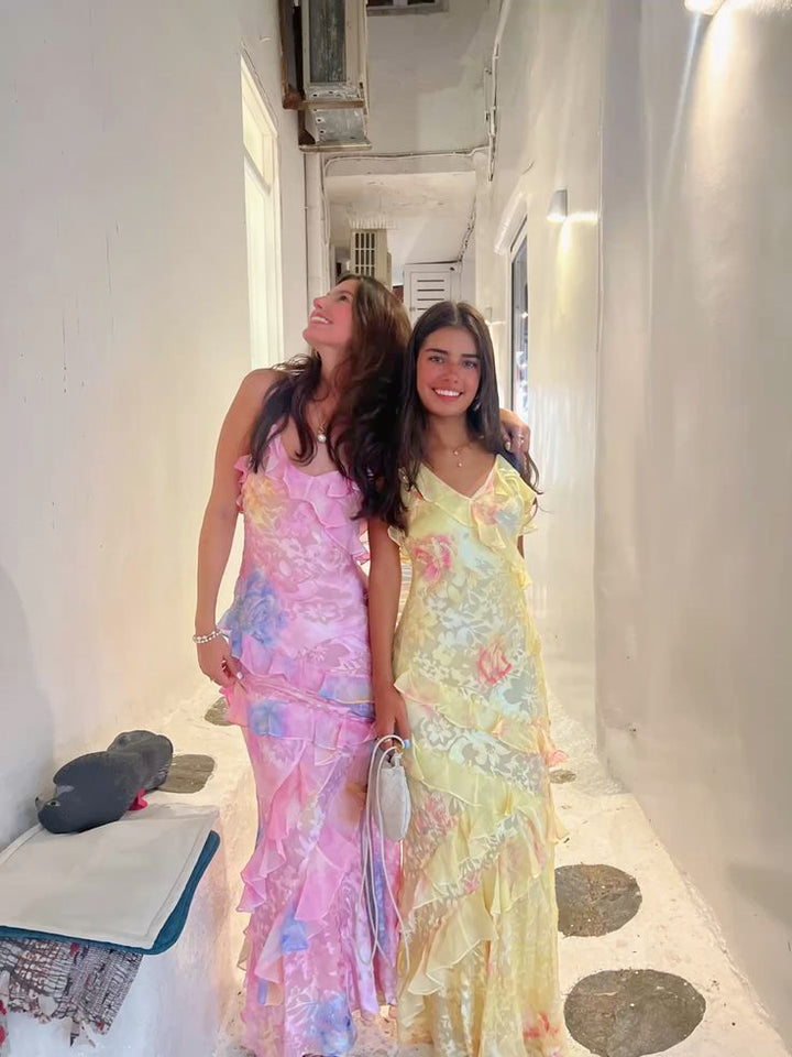 Latonya - Light Dress With Ruffles