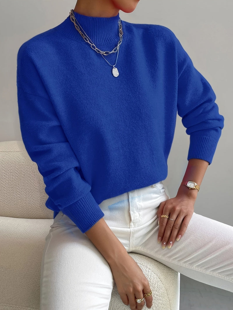 Jorun - Comfortable High Neck Sweater