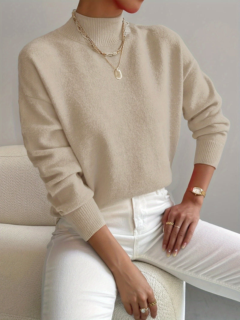 Jorun - Comfortable High Neck Sweater