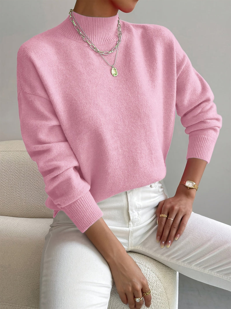 Jorun - Comfortable High Neck Sweater