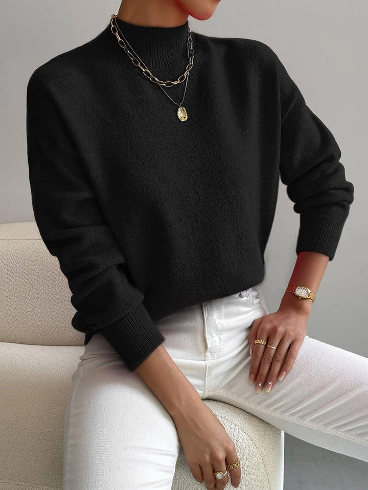Jorun - Comfortable High Neck Sweater