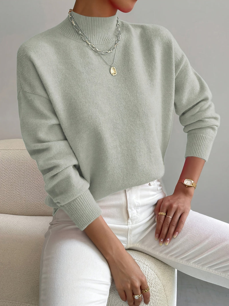 Jorun - Comfortable High Neck Sweater