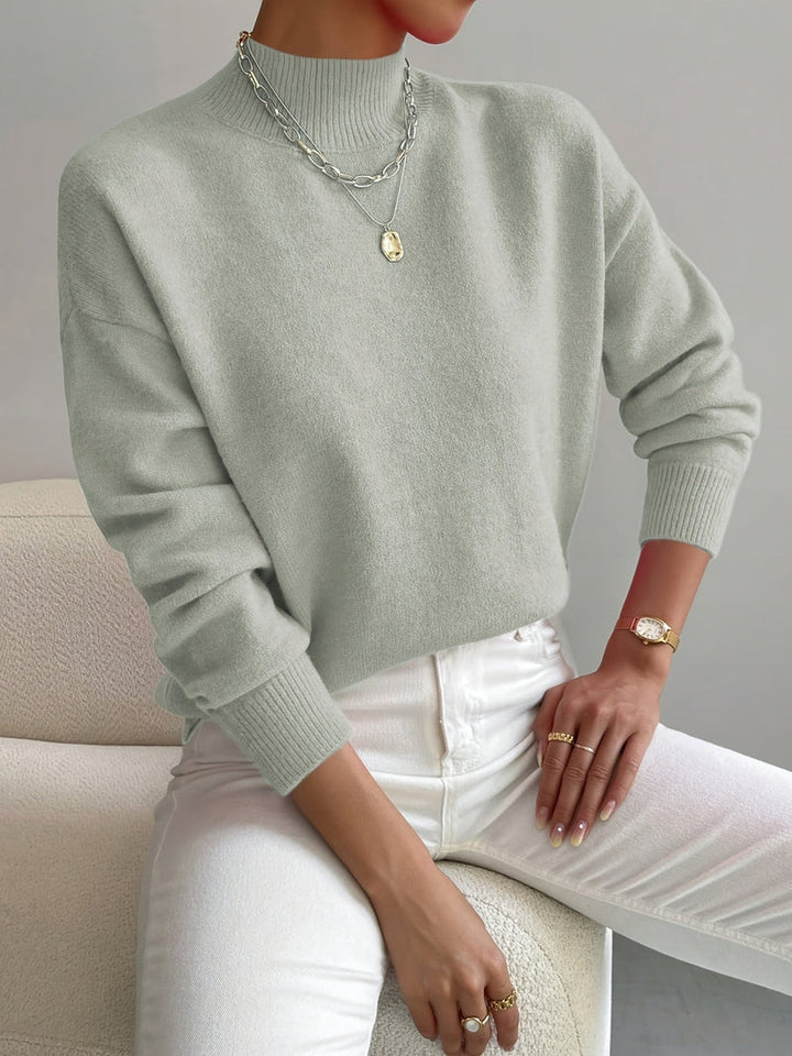 Jorun - Comfortable High Neck Sweater