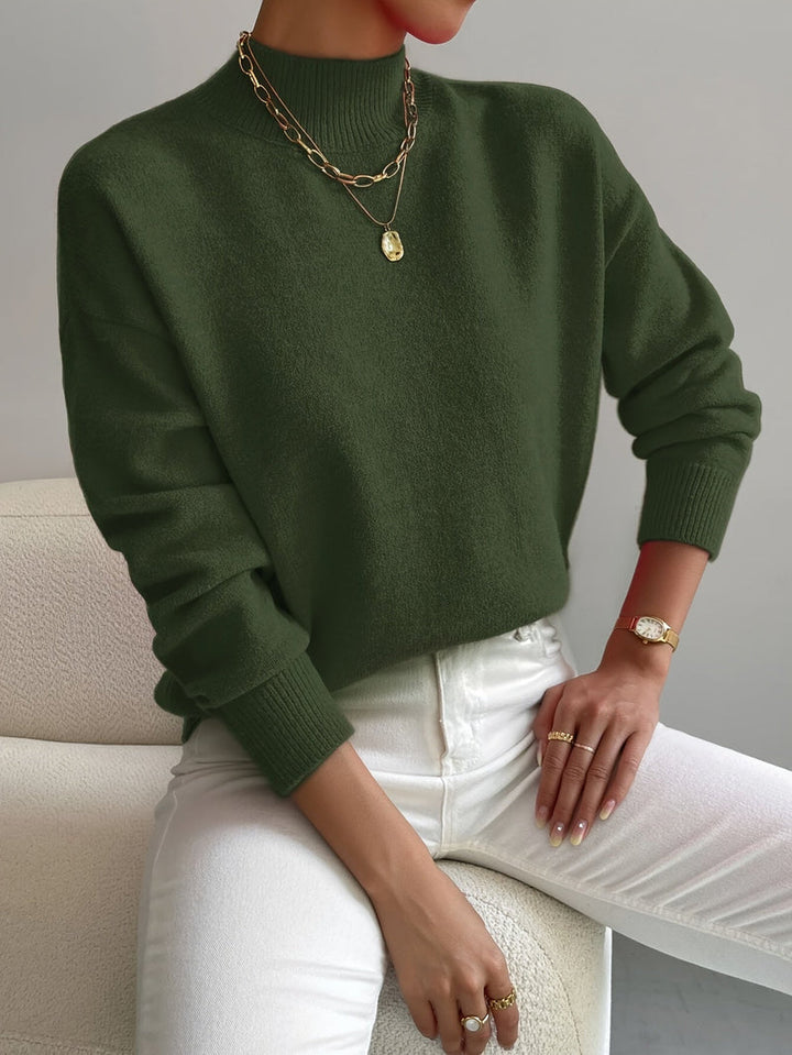 Jorun - Comfortable High Neck Sweater