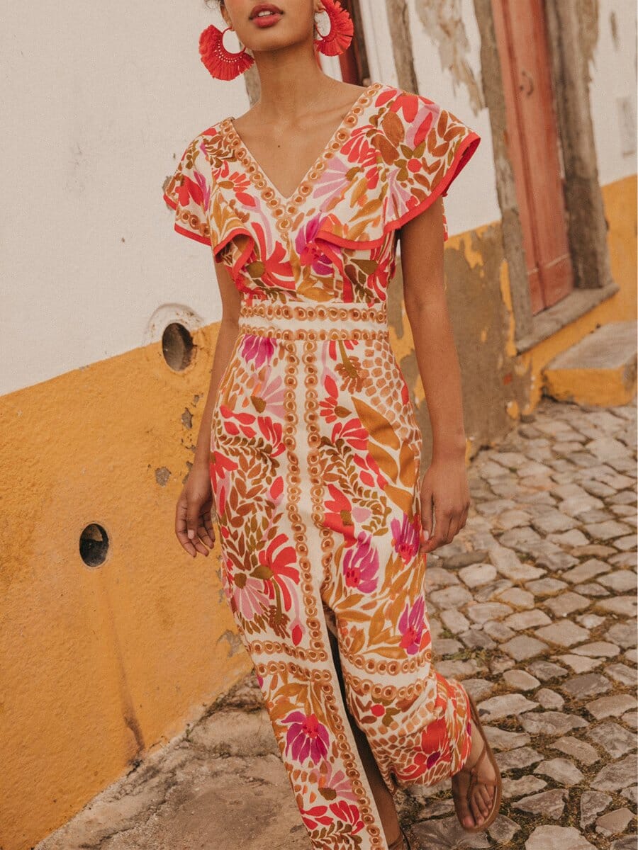 Dagmar - Colorful Printed Long Dress