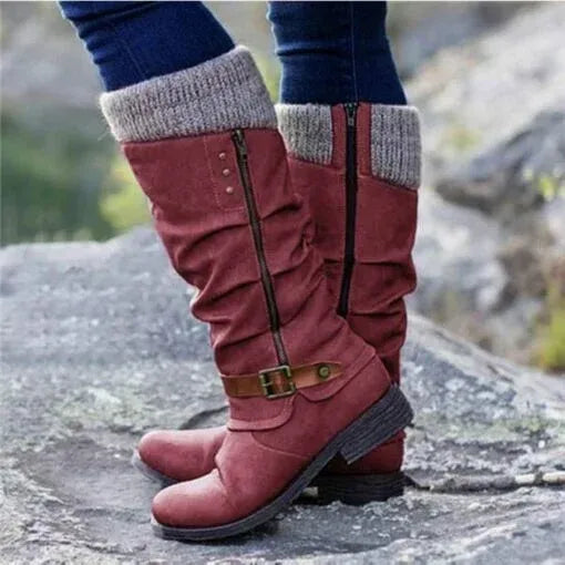 Zymara - Ankle Boots With Side Zipper