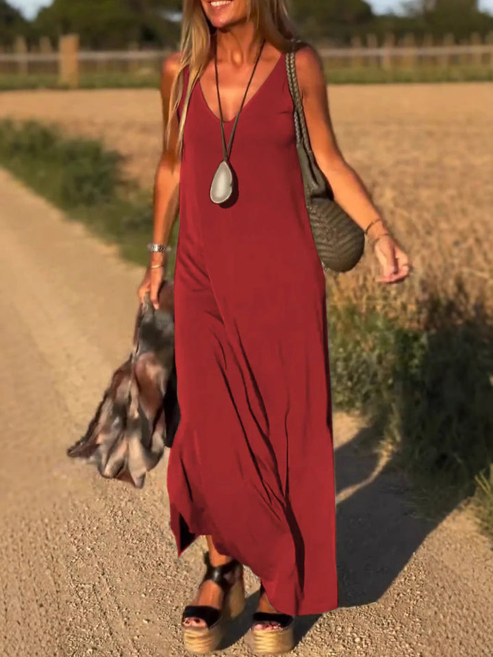 Evelyne - Stylish Sleeveless Long Dress
