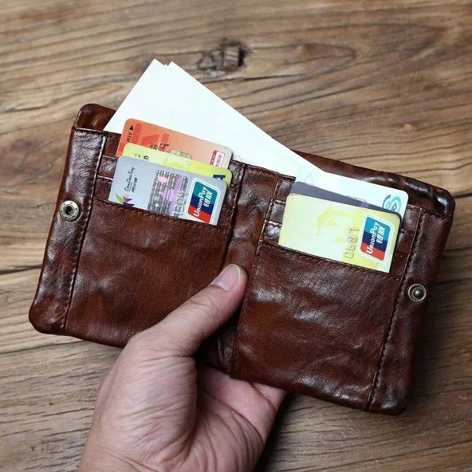 TruePouch - Leather Wallet With Zipper
