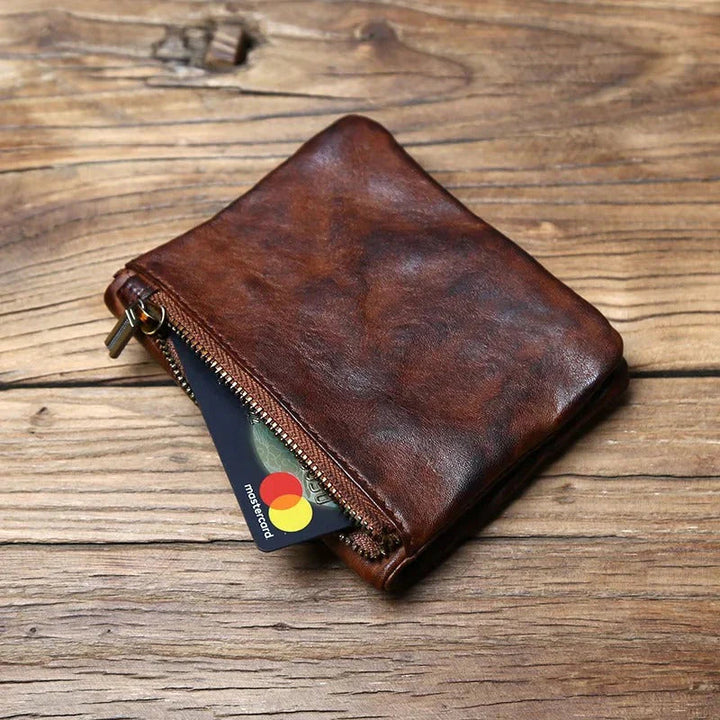 TruePouch - Leather Wallet With Zipper