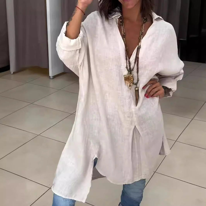 Rozalina - Stylish V-Neck Shirt