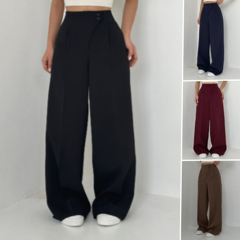 Mariani - Fashionable Wide Leg Trouser