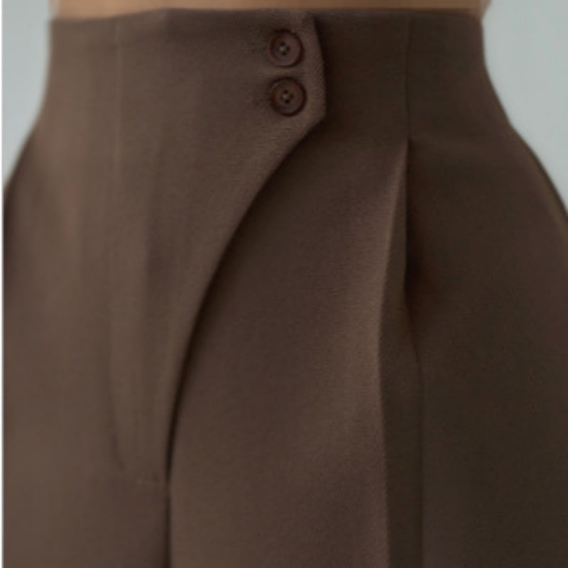 Mariani - Fashionable Wide Leg Trouser