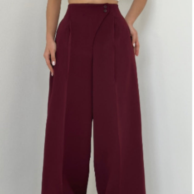 Mariani - Fashionable Wide Leg Trouser