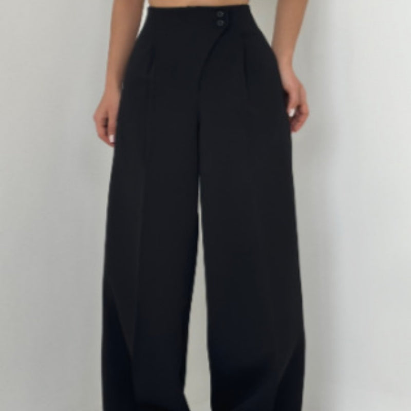 Mariani - Fashionable Wide Leg Trouser