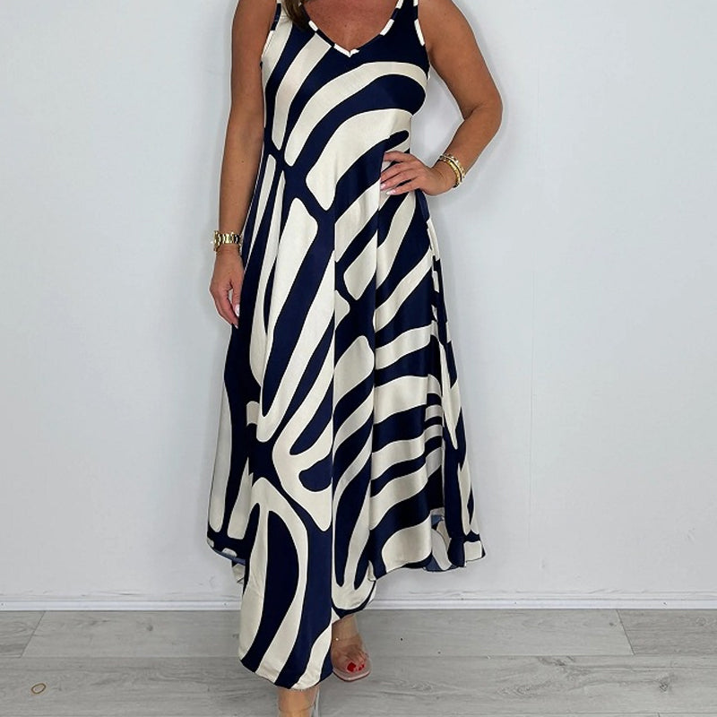 Rodica - Elegant Sleeveless Maxi Dress With V Neck