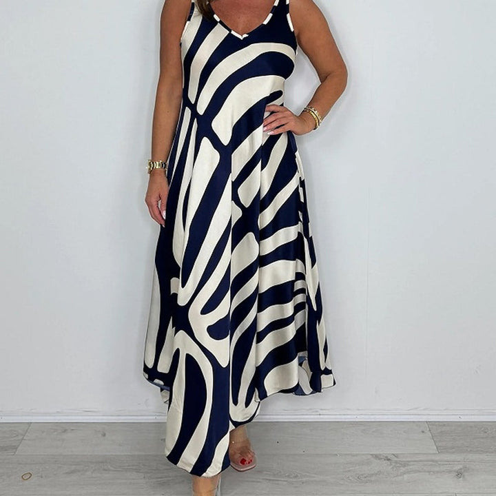 Rodica - Elegant Sleeveless Maxi Dress With V Neck