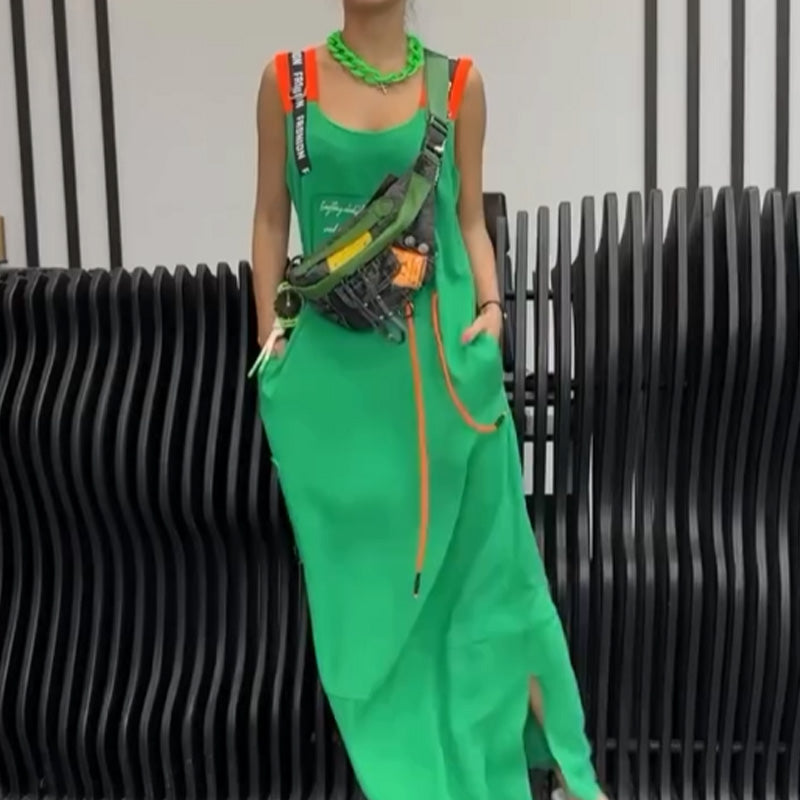 Wafia - Casual Sleeveless Printed Dress