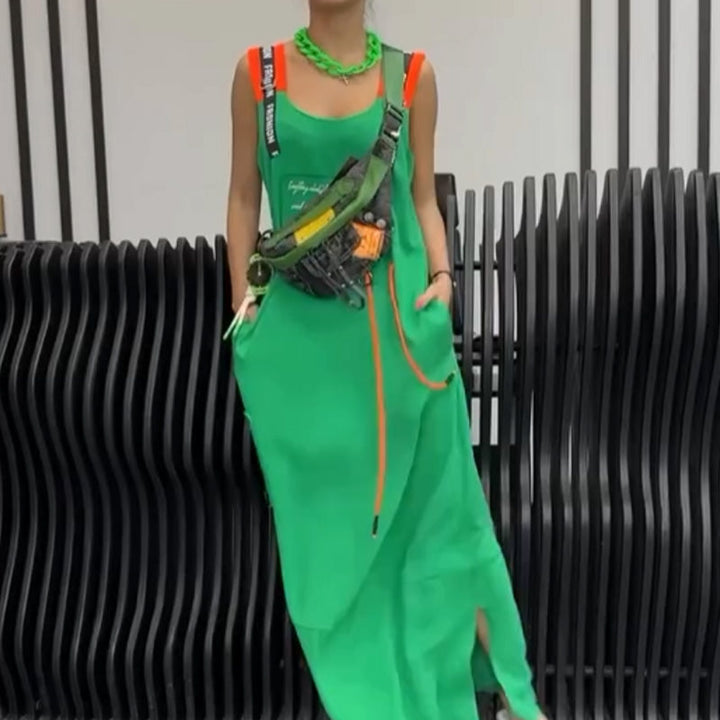 Wafia - Casual Sleeveless Printed Dress