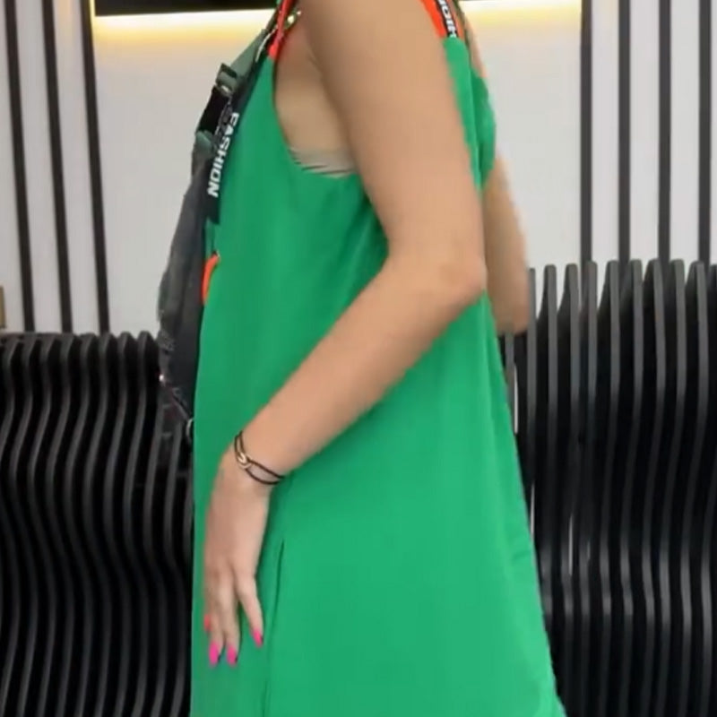 Wafia - Casual Sleeveless Printed Dress