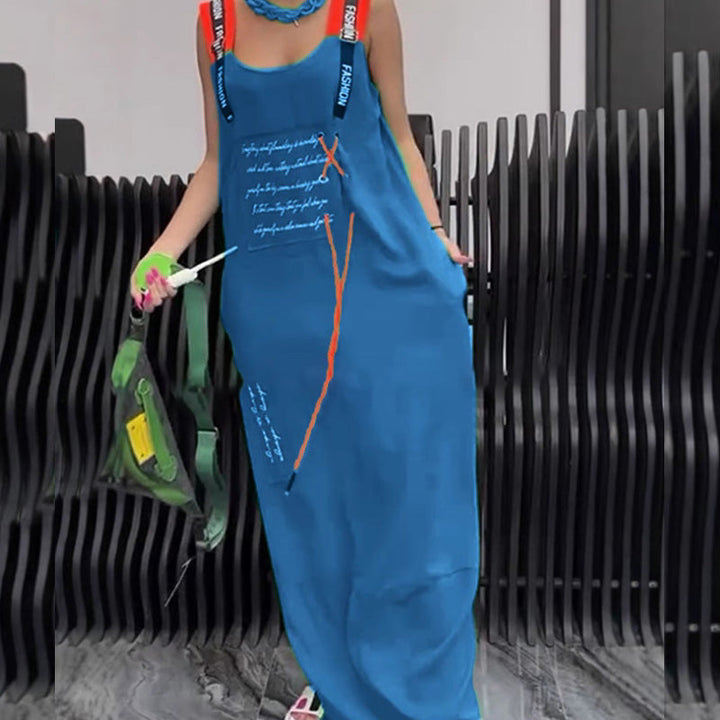 Wafia - Casual Sleeveless Printed Dress