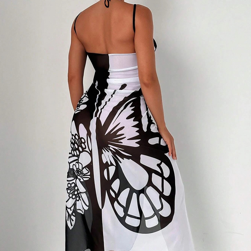 Melora - Butterfly Print Swimsuit Cover-up
