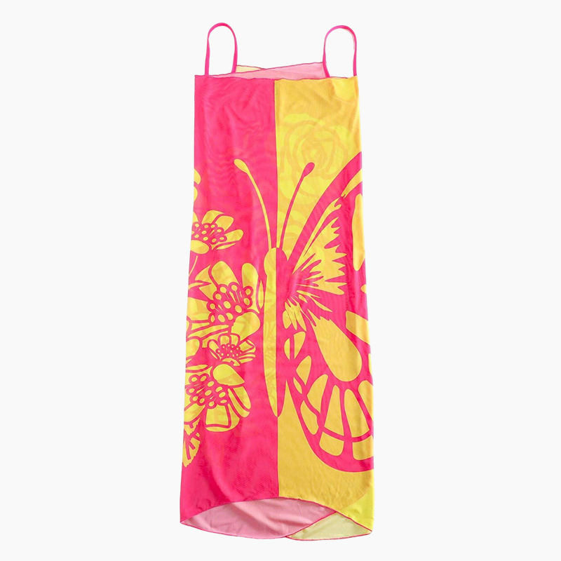 Melora - Butterfly Print Swimsuit Cover-up