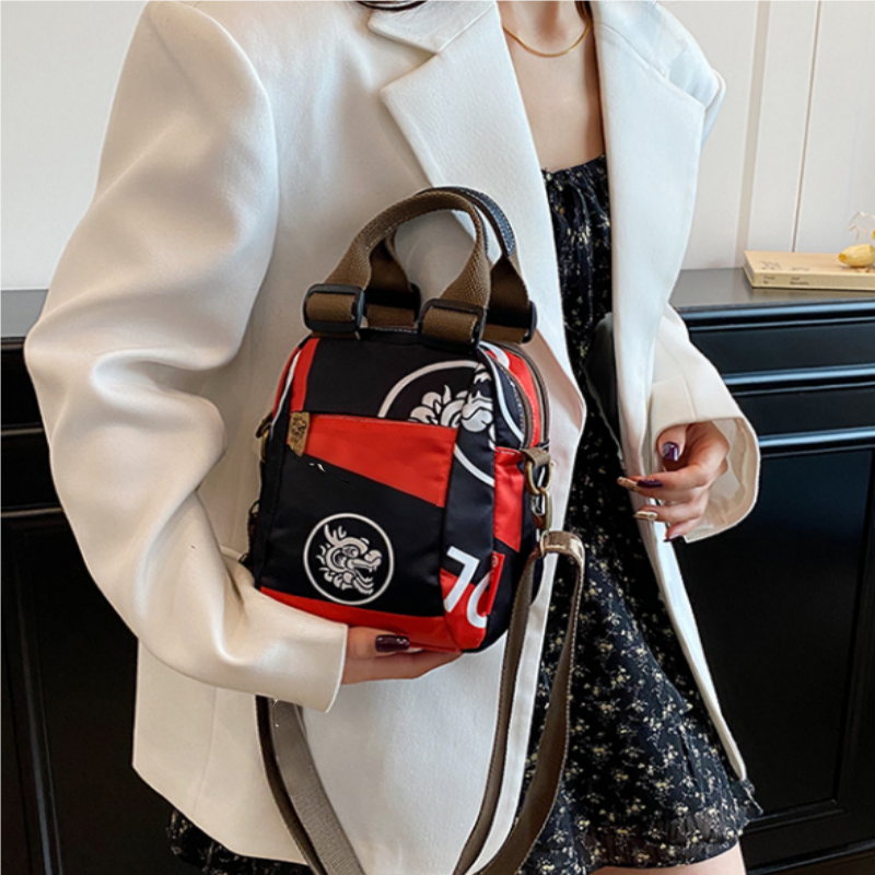 Sibella - Fashion Print Multi-layer Shoulder Bag