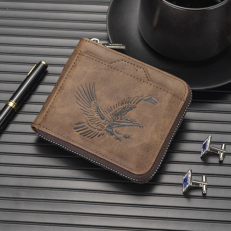 Shawn - Luxury Wallet with Eagle Embossing