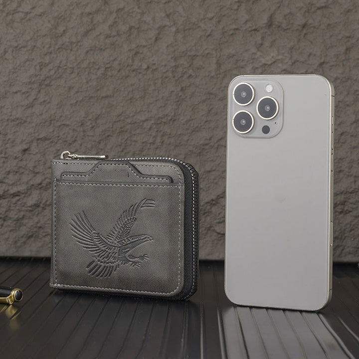 Shawn - Luxury Wallet with Eagle Embossing