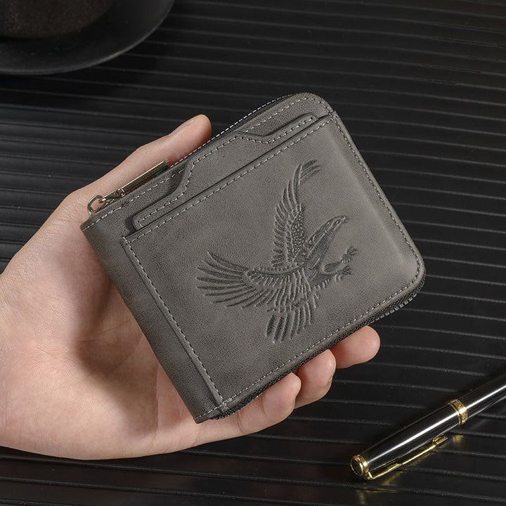 Shawn - Luxury Wallet with Eagle Embossing