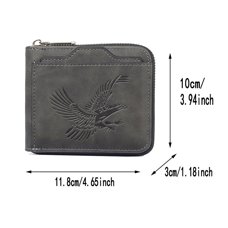 Shawn - Luxury Wallet with Eagle Embossing