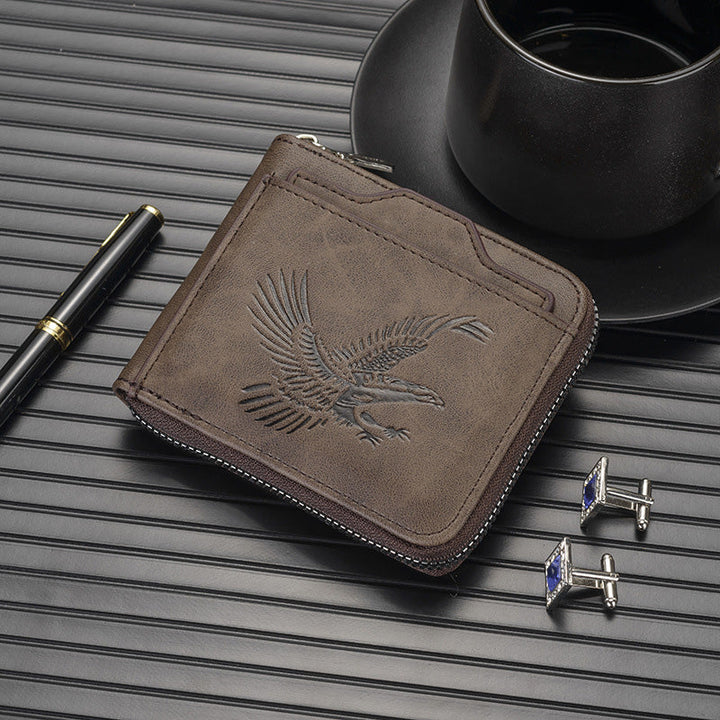 Shawn - Luxury Wallet with Eagle Embossing