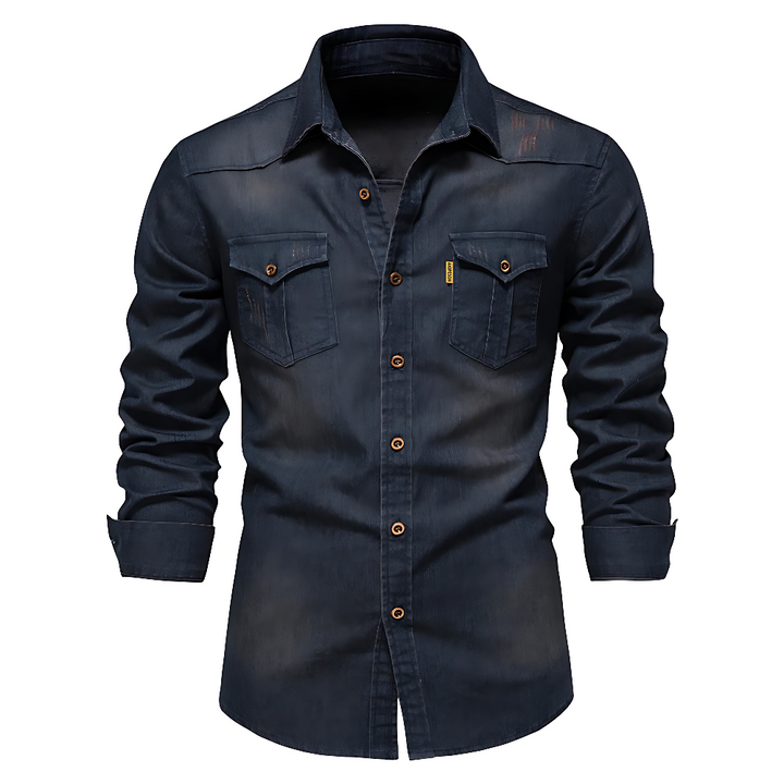 Nathanial - Cotton Denim Shirt