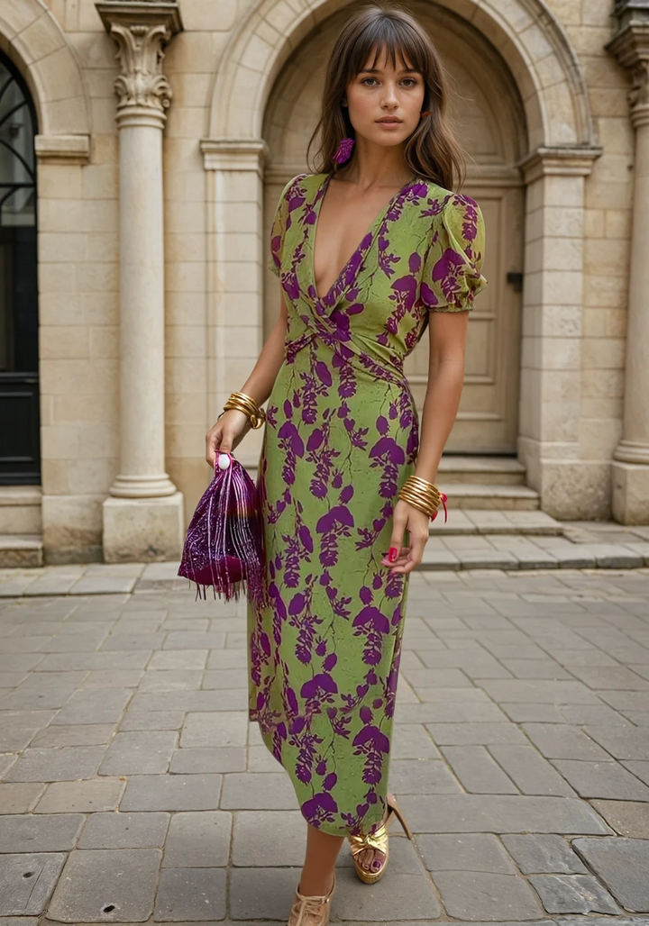 Molly - Elegant Floral Dress