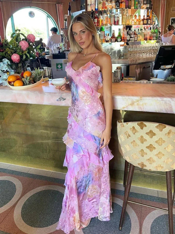 Latonya - Light Dress With Ruffles